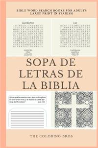 Bible Word Search Large Print: SOPA de LETRAS de la BIBLIA