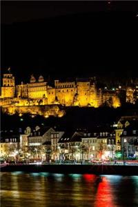 Nighttime Castle in Heidelberg, Germany Journal