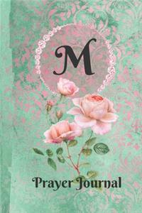 Letter M Personalized Monogram Praise and Worship Prayer Journal