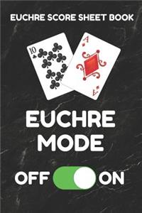 Euchre Score Sheet Book