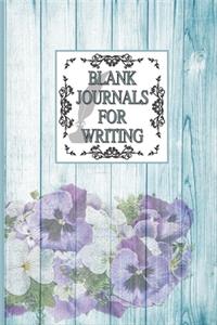 Blank Journals To Write In