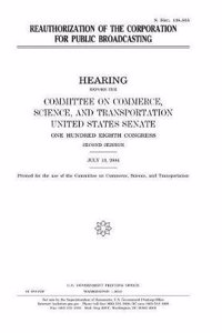Reauthorization of the Corporation for Public Broadcasting
