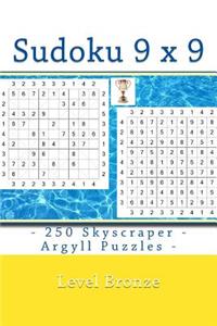 Sudoku 9 X 9 - 250 Skyscraper - Argyll Puzzles - Level Bronze