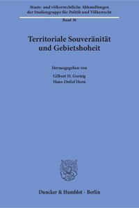 Territoriale Souveranitat Und Gebietshoheit