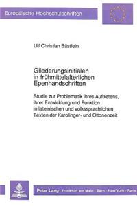 Gliederungsinitialen in fruehmittelalterlichen Epenhandschriften