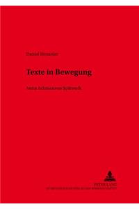 Texte in Bewegung