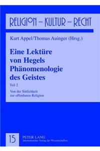 Eine Lektuere Von Hegels Phaenomenologie Des Geistes