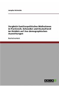 Vergleich familienpolitischer Maßnahmen in Frankreich, Schweden und Deutschland im Hinblick auf ihre demographischen Auswirkungen