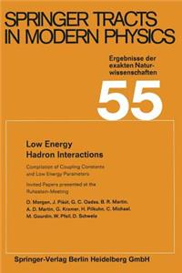 Low Energy Hadron Interactions