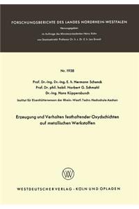 Erzeugung Und Verhalten Festhaftender Oxydschichten Auf Metallischen Werkstoffen