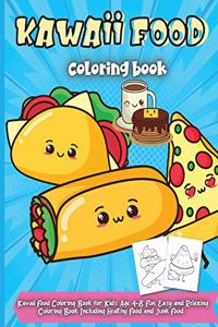 Kawaii Food Coloring Book