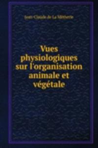 Vues physiologiques sur l'organisation animale et vegetale