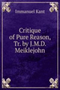 Critique of Pure Reason