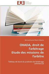 Ohada, Droit de l'Arbitrage Etude Des Missions de l'Arbitre