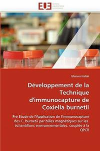 Développement de la Technique d''immunocapture de Coxiella Burnetii
