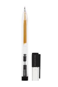 Moleskine Metallic Ink Roller Pen, Transparent, Medium Point (0.7 MM), Gold Metallic Ink