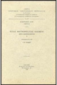 Eliae metropolitae Nisibeni opus chronologicum, II