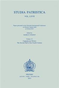 Studia Patristica. Vol. LXVII - Papers Presented at the Sixteenth International Conference on Patristic Studies Held in Oxford 2011