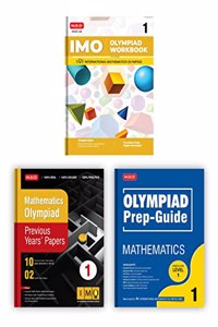 MTG International Mathematics Olympiad (IMO) Workbook, Prep-Guide & Previous Years Papers with Self Test Paper Class 1 - SOF Olympiad Books For 2023-24 Exam (Set of 3 Books)