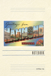 Vintage Lined Notebook Greetings from Hammond