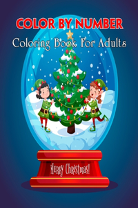 Merry Christmas Color By Number Coloring Book For Adults