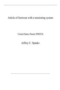 Article of footwear with a tensioning system