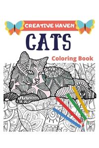 Creative Haven Cats Coloring Book