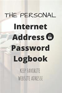 The Personal Internet Address & Password Logbook (removable cover band for security)