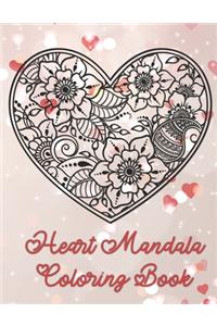 Heart Mandala Coloring Book
