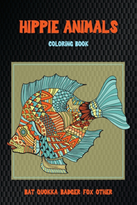 Download Buy Hippie Animals Coloring Book Bat Quokka Badger Fox Other Book By Axel Coloring Publishing 9798657415001 Bookswagon Com