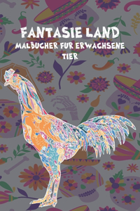Malbücher für Erwachsene - Tier - Fantasie Land