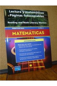Prentice Hall Math Course 3 Spanish Reading and Math Literacy Blackline Masters 2004 C