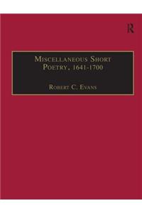 Miscellaneous Short Poetry, 1641–1700