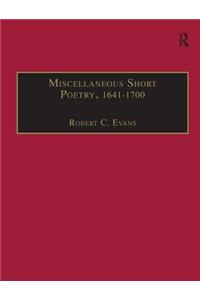 Miscellaneous Short Poetry, 1641-1700