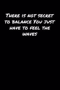 There Is Not Secret To Balance You Just Have To Feel The Waves