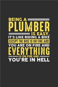 Being a Plumber is Easy. It's like riding a bike Except the bike is on fire and you are on fire and everything is on fire and you're in hell