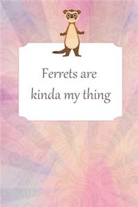 Thick Journal - Notebook (120 Pages) - Ferret Mom, Ferret Gifts