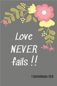 Love never fails - 1 Corinthians 13