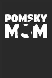 Pomsky Journal - Pomsky Notebook 'Pomsky Mom' - Gift for Dog Lovers