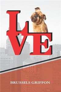 Brussels Griffon: Love Park Recipe Blank Cookbook Notebook Book Is 120 Pages 6x9