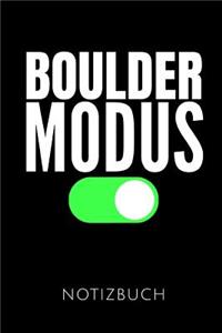 Boulder Modus Notizbuch