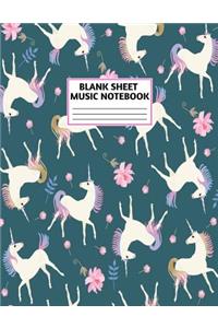 Blank Sheet Music Notebook
