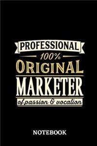 Professional Original Marketer Notebook of Passion and Vocation
