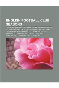 English Football Club Seasons