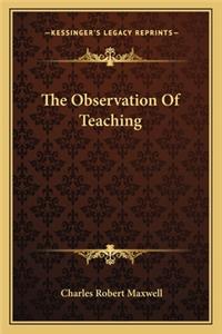 Observation of Teaching