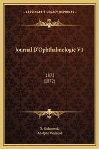 Journal D'Ophthalmologie V1