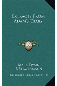 Extracts from Adam's Diary