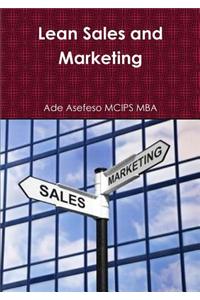 Lean Sales and Marketing