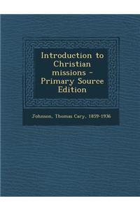 Introduction to Christian Missions