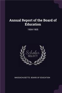 Annual Report of the Board of Education